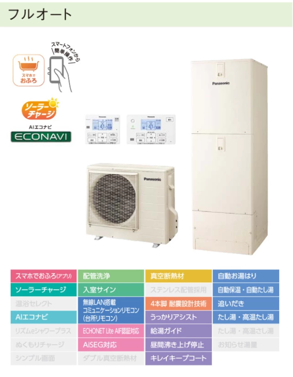 【標準工事込み】Panasonic エコキュート 370ℓ HE-S37LQS 【補助金対象機種】